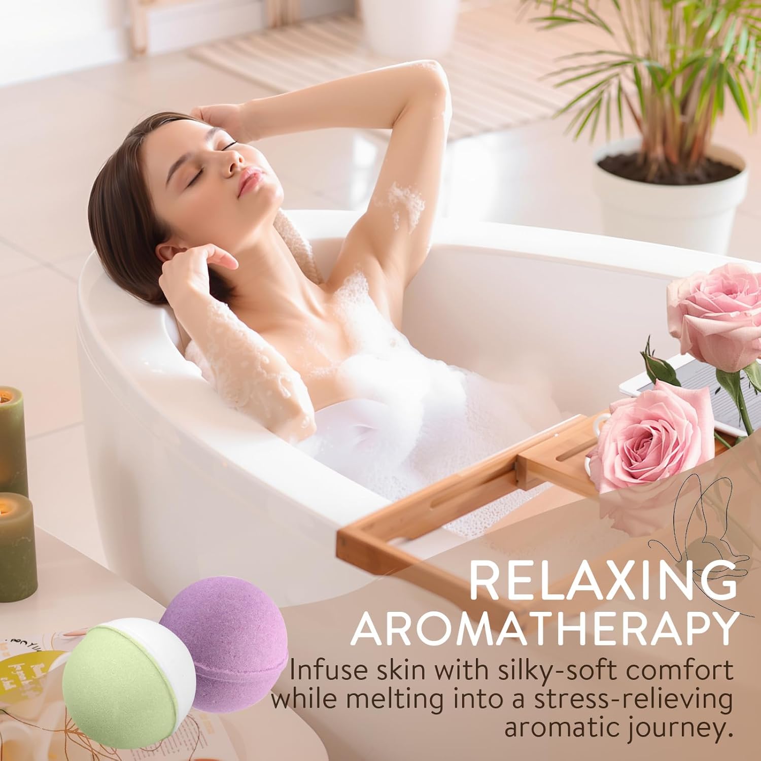 Bath Bombs for Women Gift Set, 20 Pcs Natural Bath Bombs with 10 Unique Scents, Handmade Fizzies with Shea Butter for Skin Moisturizing, Organic Relaxing Bubble Bath, Spa Gift for Mom Wife Girlfriend - Image 3