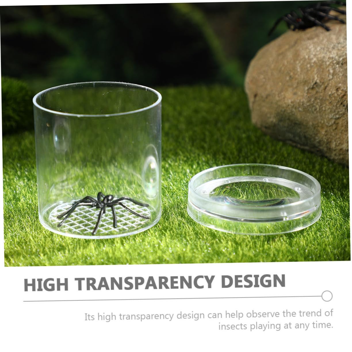 TOYANDONA 9 piezas Caja para Insectos Portátil con Contenedores Multiusos para Observar y Criar Insectos Caja Plástica y Educativa para Exteriores