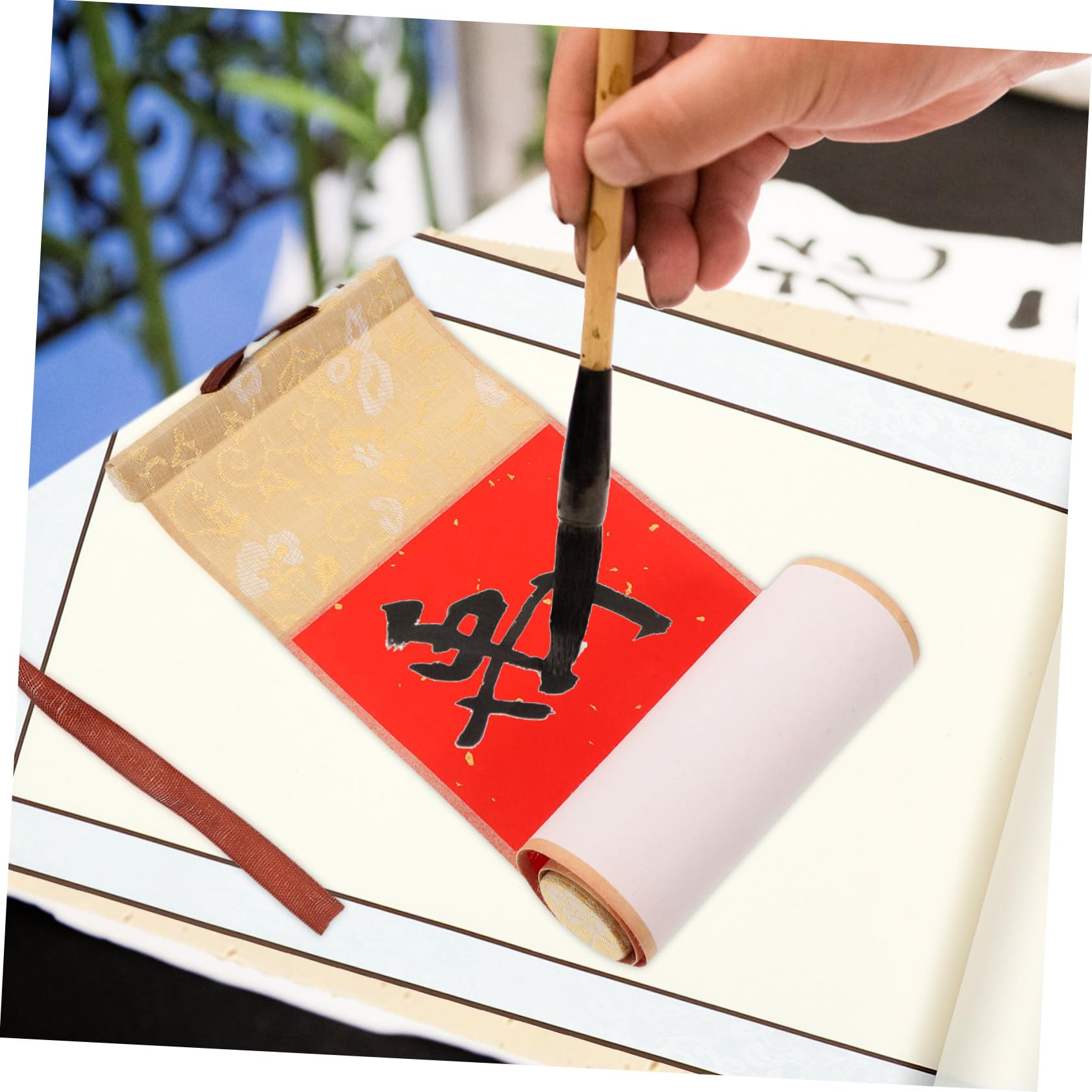 Tableau Suspendu Rétro Rouleau Vierge Multifonction Papier Parchemin