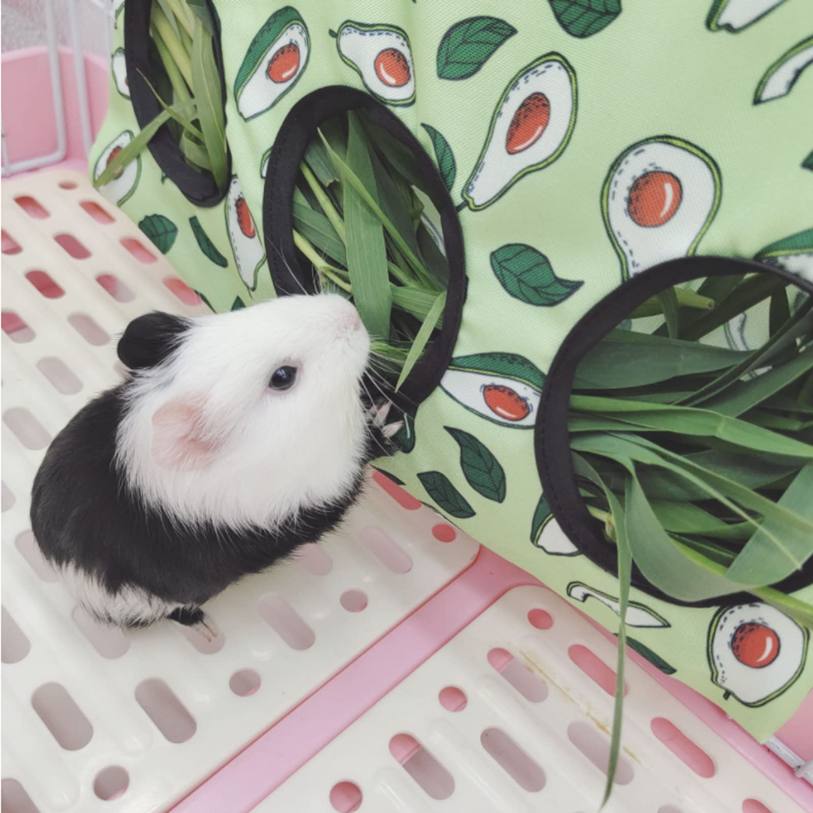 UPINS Heubeutel Set 3-teilig - Heufutterspender Für Kaninchen & Meerschweinchen