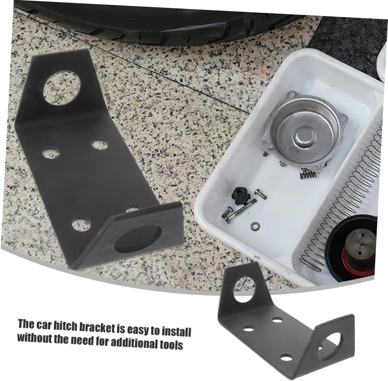 2pcs Heavy Duty ATV Trailer Hitch Winch Mount Plate Cradle Winch Mounting Bracket for-Road Trucks and UTVs Compatible Towing Applications