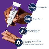 Vista 4 de CeraVe Crema de Ojos Renovadora de Piel para Arrugas, Crema para debajo de los Ojos con Péptidos + Cafeína + Niacinamida, para Arrugas y Patas