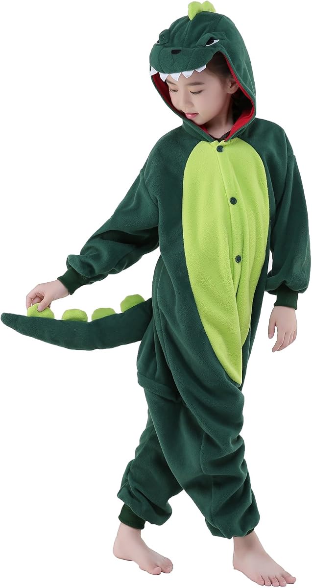 Unisex Anime Halloween niños Onesie para 4T niñas niños una pieza pijamas de Navidad disfraz fiesta Cosplay pijamas