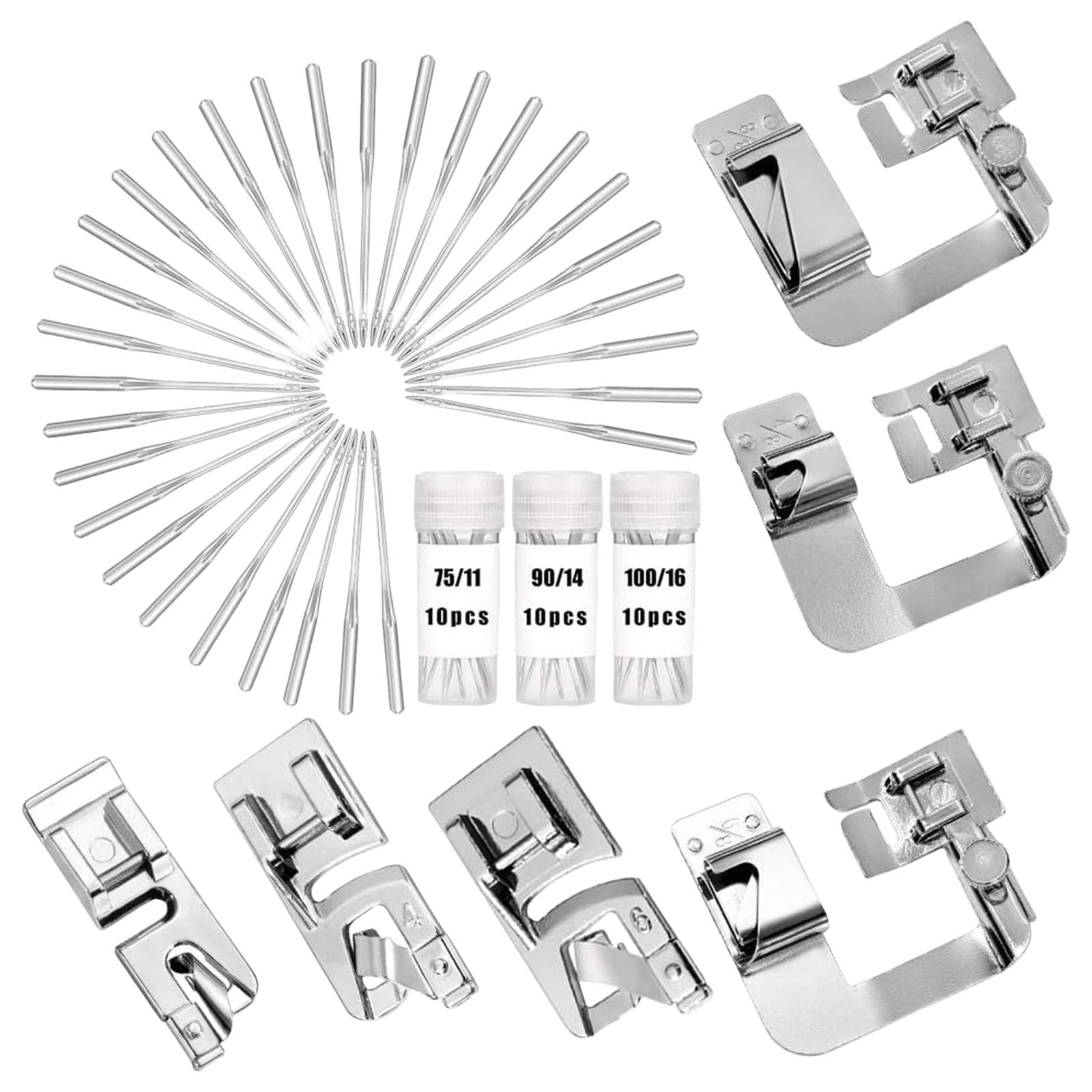 Presser Feet Set Sewing Machine Feet Sewing Machine Needle for Industrial Machines and Adaptable to Multiple Fabrics Accessories