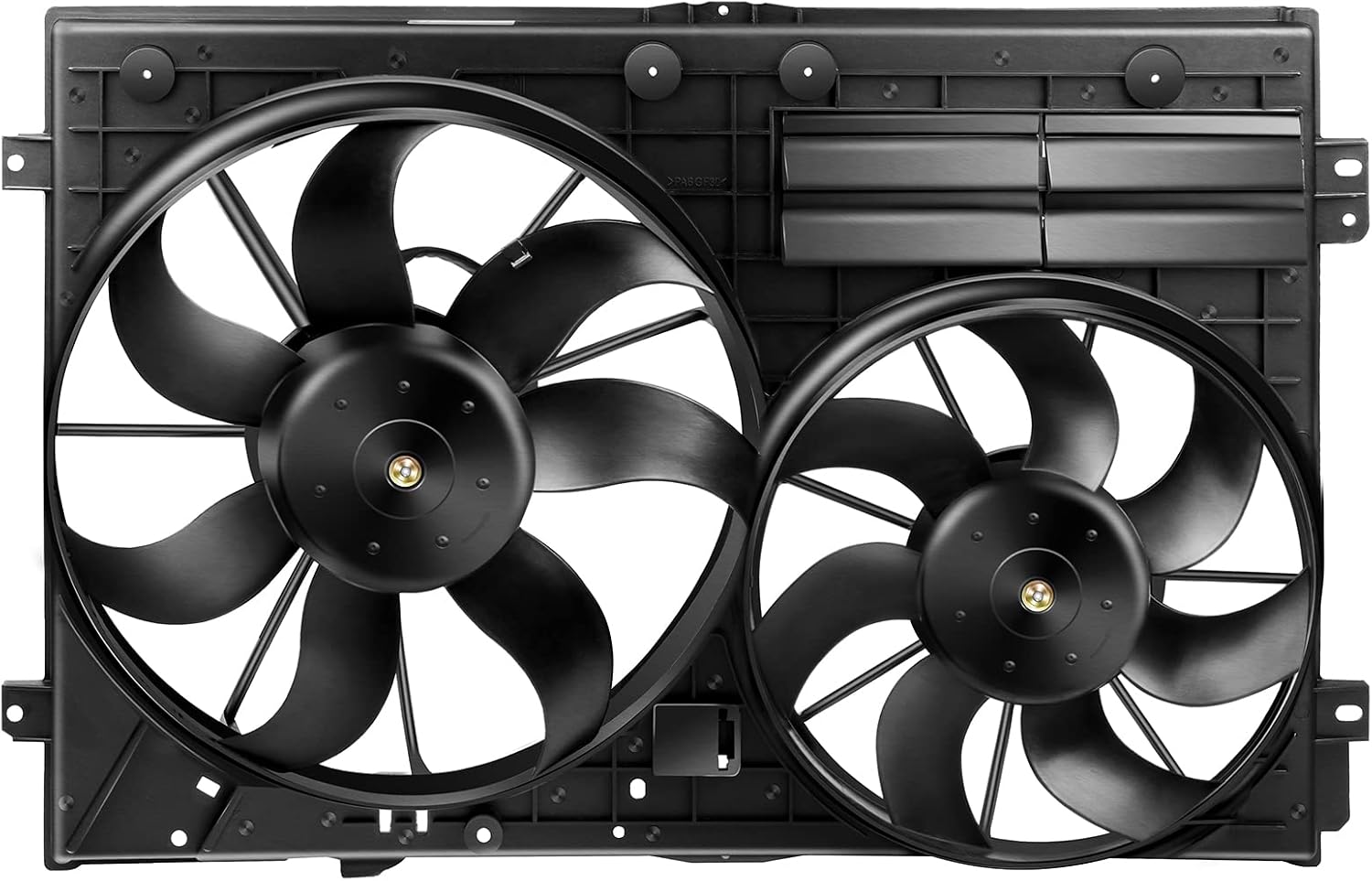 ALEGE Radiator Condenser Fan Assembly Fit for 2006-2013 for Audi A3 2009-2012 for Volkswagen Passat CC 2010-2013 for Volkswagen Golf, Replace OE:620-805