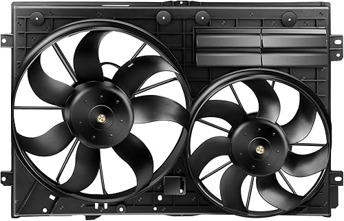 SCITOO Ventilador de refrigeración de condensador de radiador, 30.31 pulgadas, compatible con Golf/Jetta/Passat/Rabbit, Cars 2005-2013