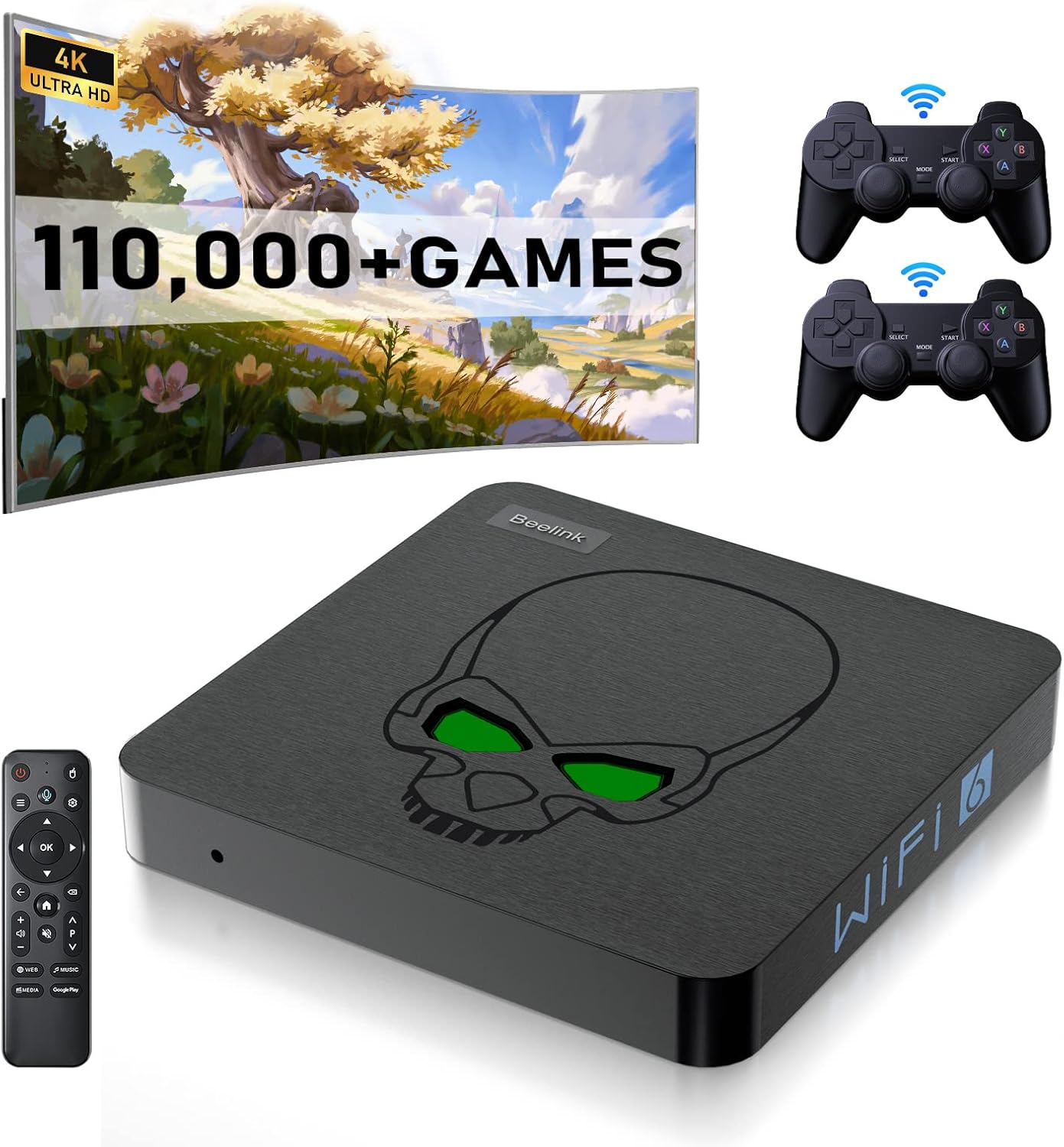 Super Console x King Retro Game Console Builtin 110,000