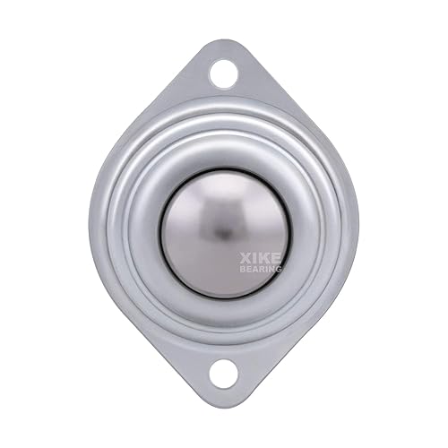 Miniatura 3 de XiKe Paquete de 8 rodamientos de transferencia de bolas de rodillo de 1 pulgada, unidad de transferencia de bolas de acero cromado duro con rodillos