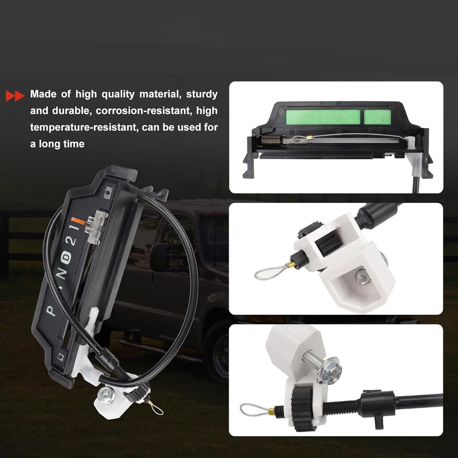 Cavo di trasmissione a risposta rapida Guarnizione impermeabile adatto per veicoli pesanti NL3Z7A110A F81Z7A110CA Trasmissione automatica Cavo di spostamento per camion