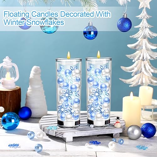 Miniatura 10 de Jutom 10150 piezas de centro de mesa de sirena de relleno de sirena para mesas, concha, cola de pez, estelleroide, cuentas de perlas multicolor,