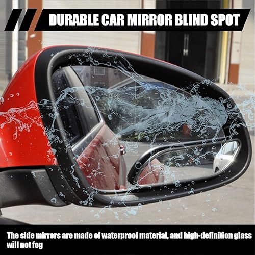 Miniatura 6 de UGSHY 2 accesorios para espejos retrovisores de automóvil con adhesivo, espejos ajustables de punto ciego de 5.0 x 1.1 pulgadas, espejo retrovisor