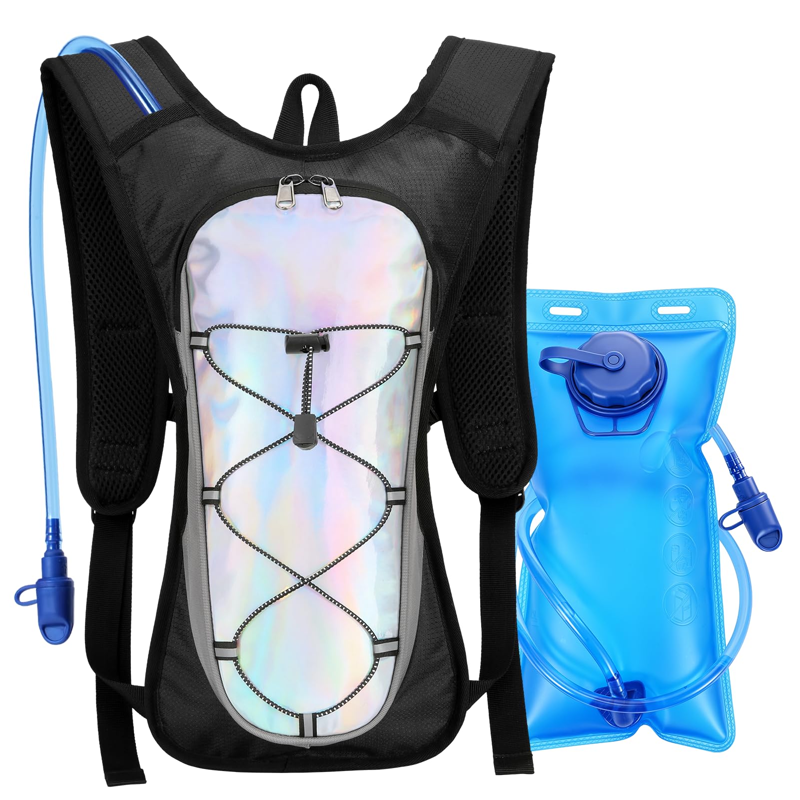 Hydration Backpack, Aceshop Hydration Vest Bag Pack with 2L Water Bladder Lightweight Hiking Rucksack Cycling Hydration Backpack for Women Men Running Vest Backpack for Riding