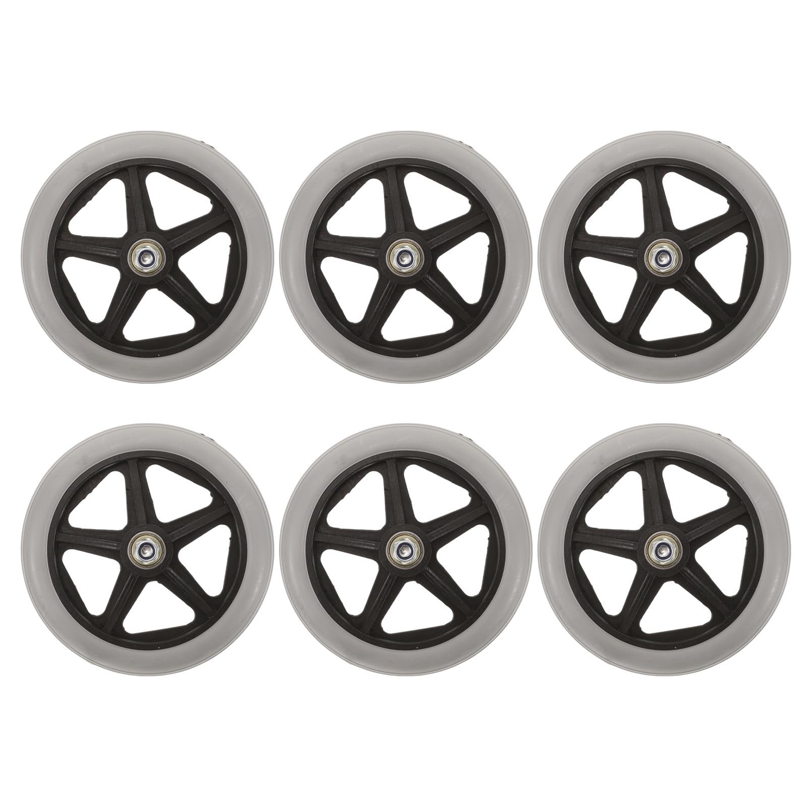 Rueda Delantera de 6 Pulgadas 6 Piezas para Silla de Ruedas