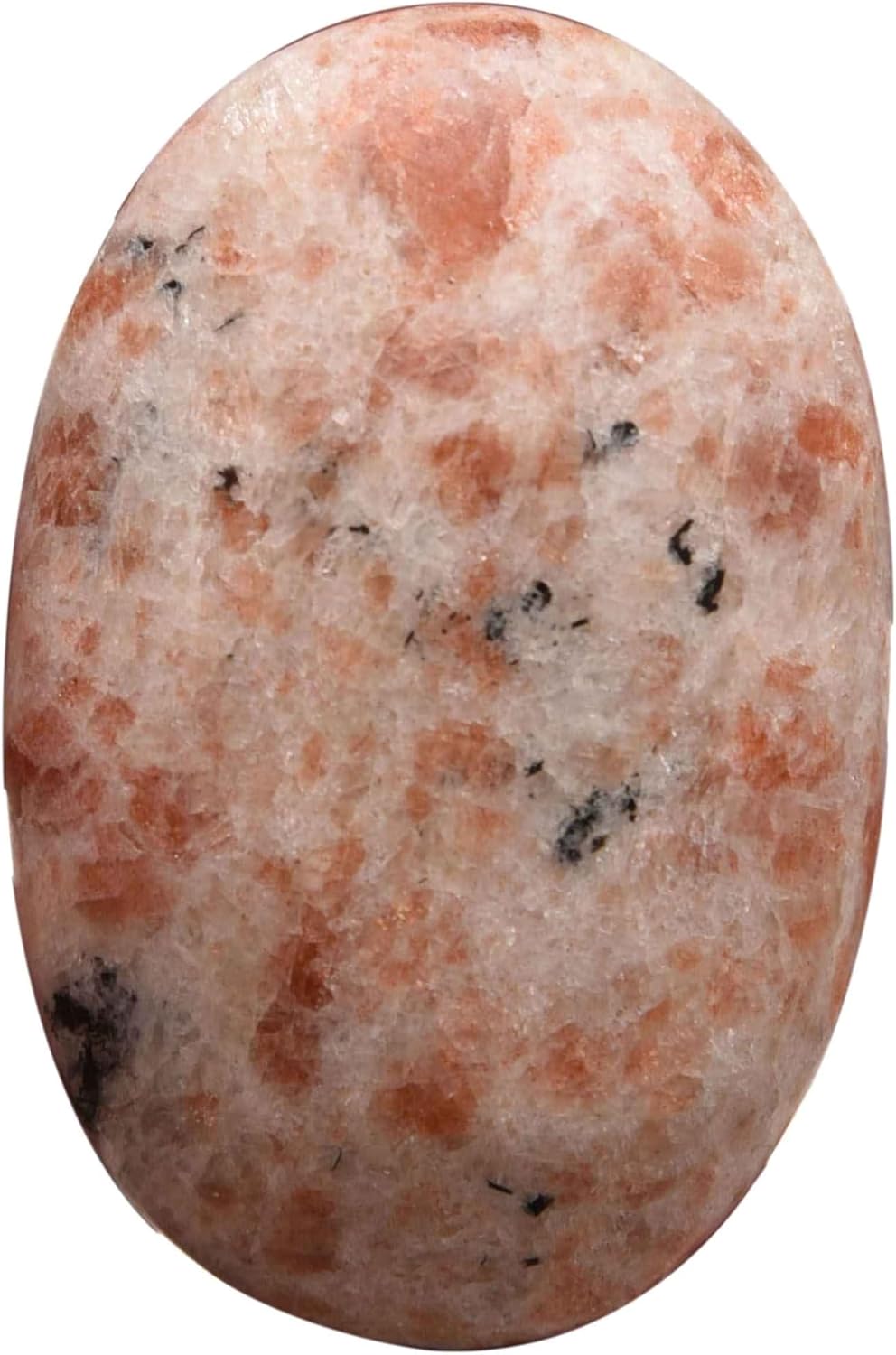 Reiki Balancing Sunstone Oval Shape Worry Crystal Healing Palm Pocket Stone