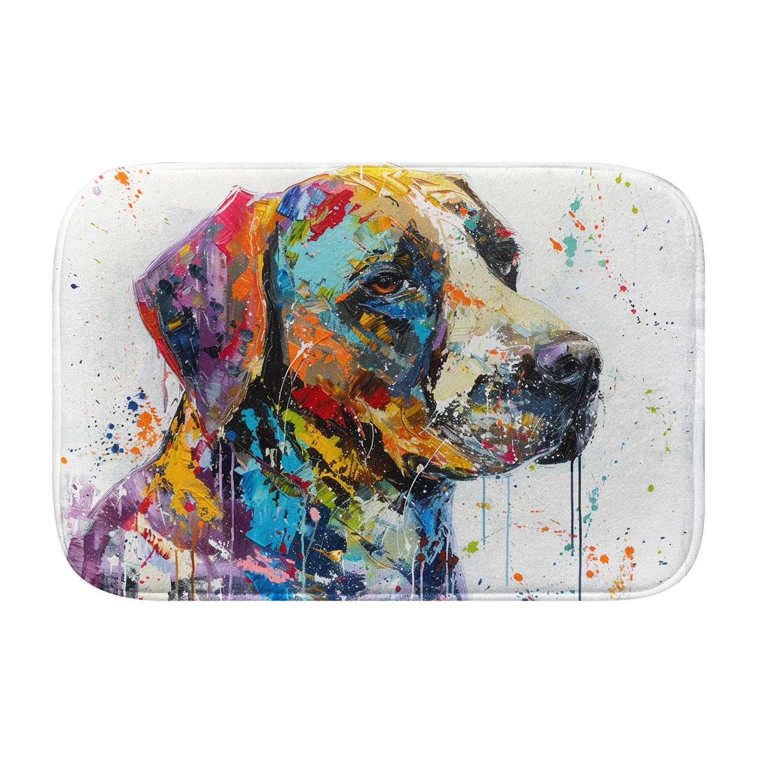 Tapis de Bain Chien Mousse à Mémoire VCSFR Antidérapant Grand Format L