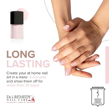 Drs Remedy 3 Pack Nail Polish Kit, Positively Perfect Pink Trio, All Natural Enriched Nail Strengthener Non Toxic and Organic - RESILIENT Rose, PERFECT Petal, POSITIVE Pink