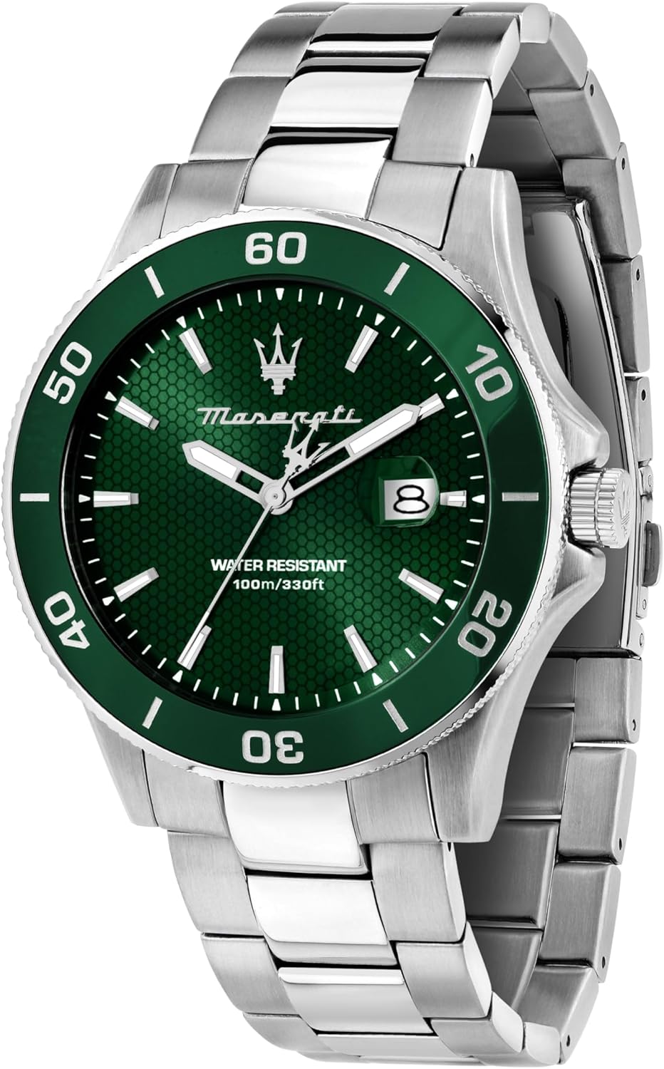 Maserati Limited Edition Men’s Watch, Time, Date, Analog, Steel Strap, Waterproof, Competition Collection - R8853100039