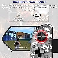 Vista 4 de Megadream Control inalámbrico para teléfono celular, Gamepad Joystick para iPad iOS iPhone 141312, Android Samsung Tablet PC, certificado MFi