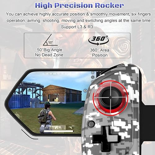 Miniatura 4 de Megadream Control inalámbrico para teléfono celular, Gamepad Joystick para iPad iOS iPhone 141312, Android Samsung Tablet PC, certificado MFi,