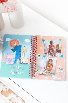 LE COLOR Bebek Anı ve Anne Hamile Günlüğü Albüm Defter Kız