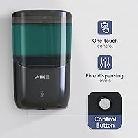 Vista 5 de AIKE Liquid Automatic Wall Mount Soap Dispenser,Battery Operated Model AK1216,Black