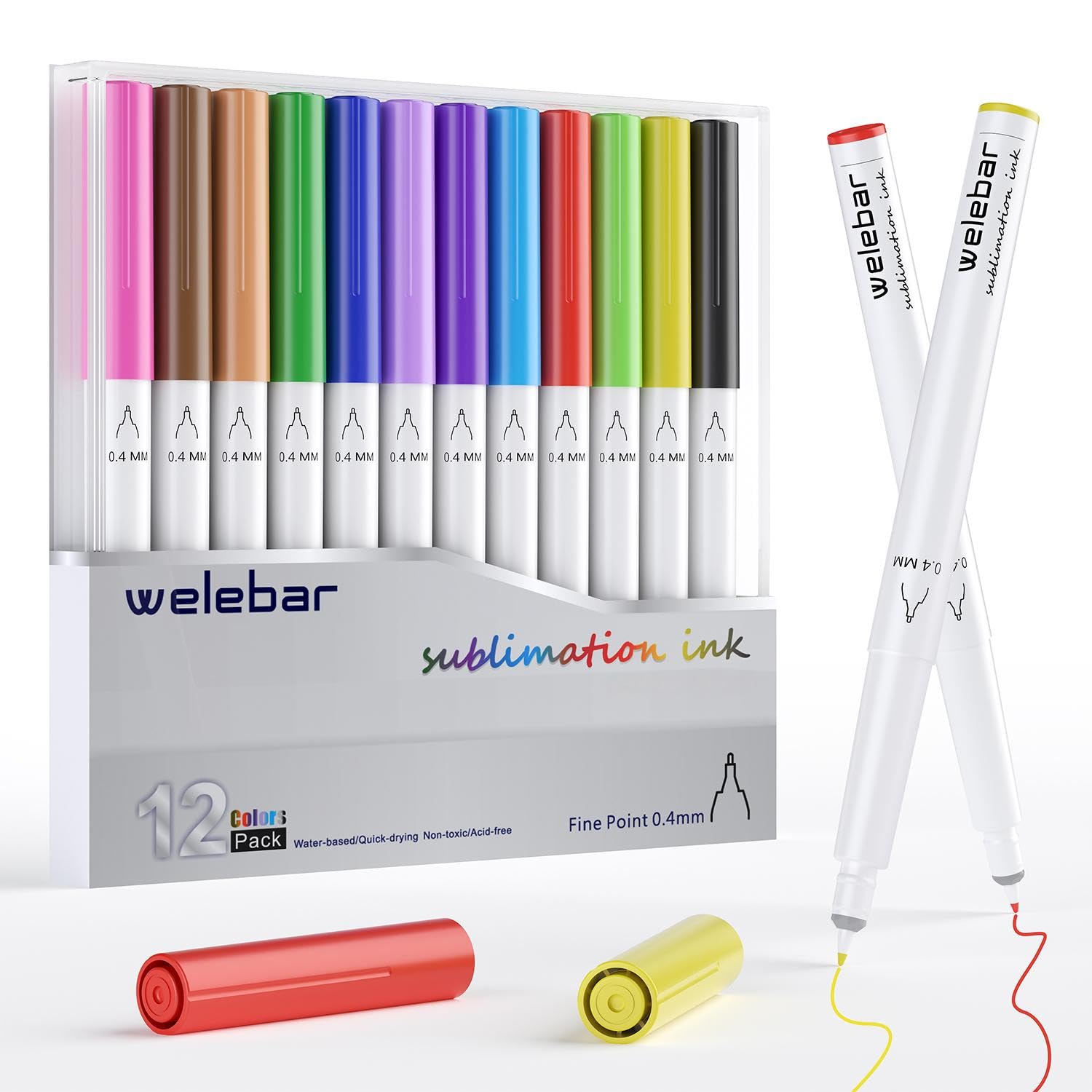 Sublimation Ink Pens Compatible with Cricut Maker 3/Maker 4/Maker/Explore 3/4/Air 2/Air,…