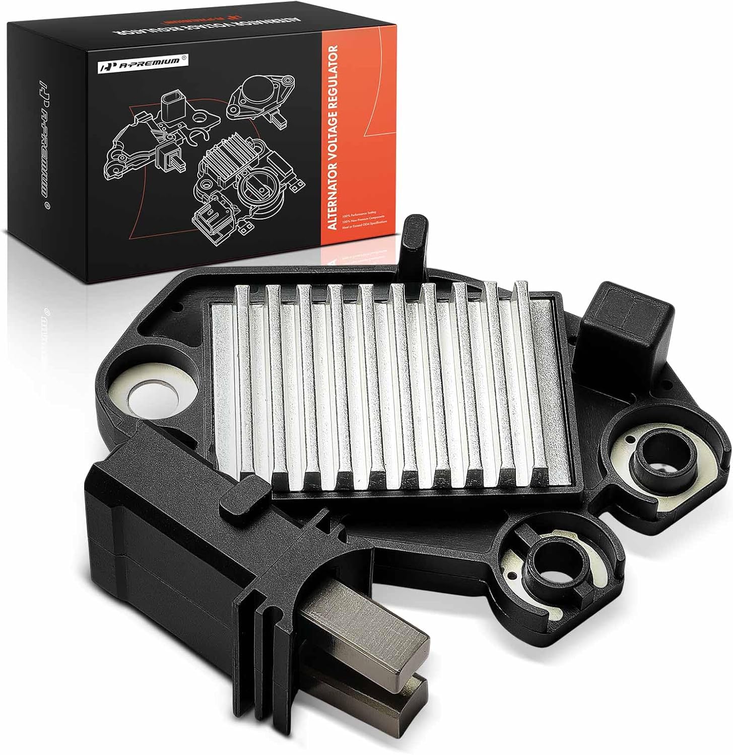 A-Premium 14V Alternator Voltage Regulator Compatible with BMW 323i 325i 325xi 330i 2006, X5 2004-2013, 525i 525xi 530i 530xi 2006-2007, 545i 745i 745Li 645Ci 2004-2005, 750i 750Li Alpina B7 2007-2008