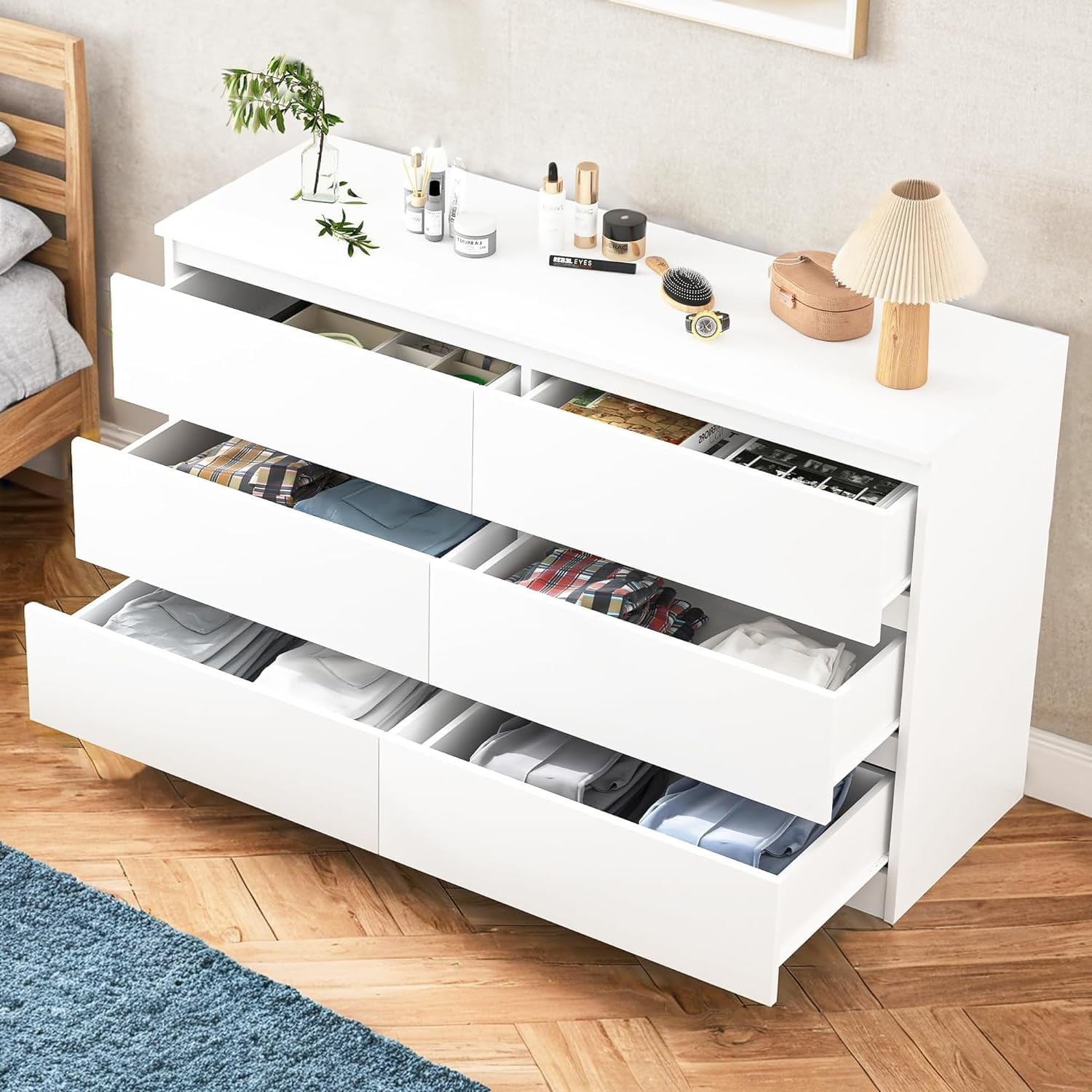 White Nursery Dresser with Soft Close Drawers