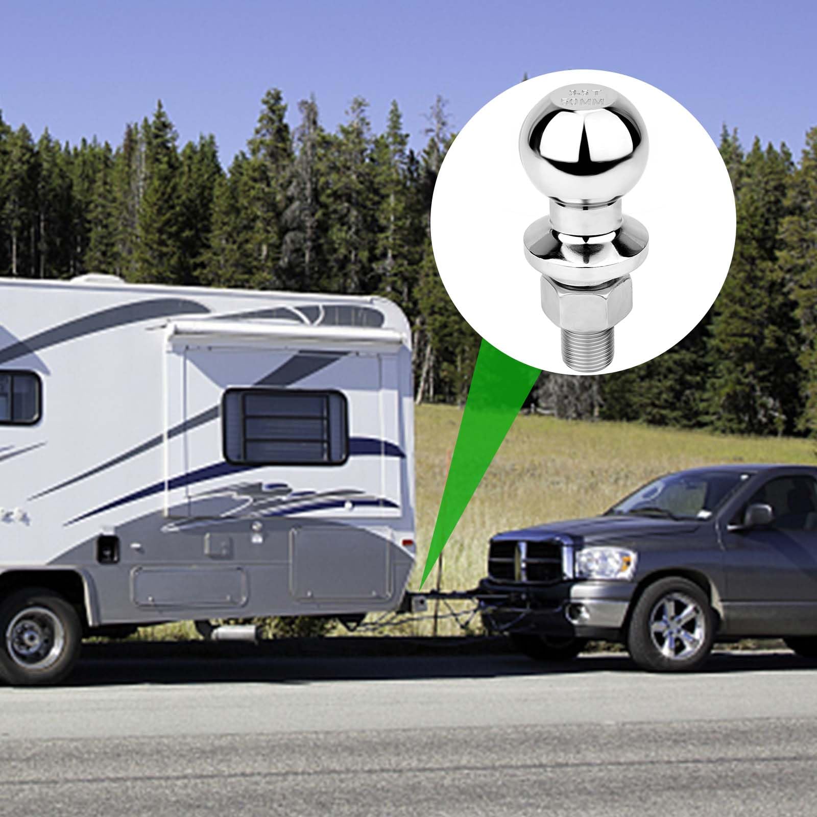 Boule Attelage Droite, Diamètre 5 Cm