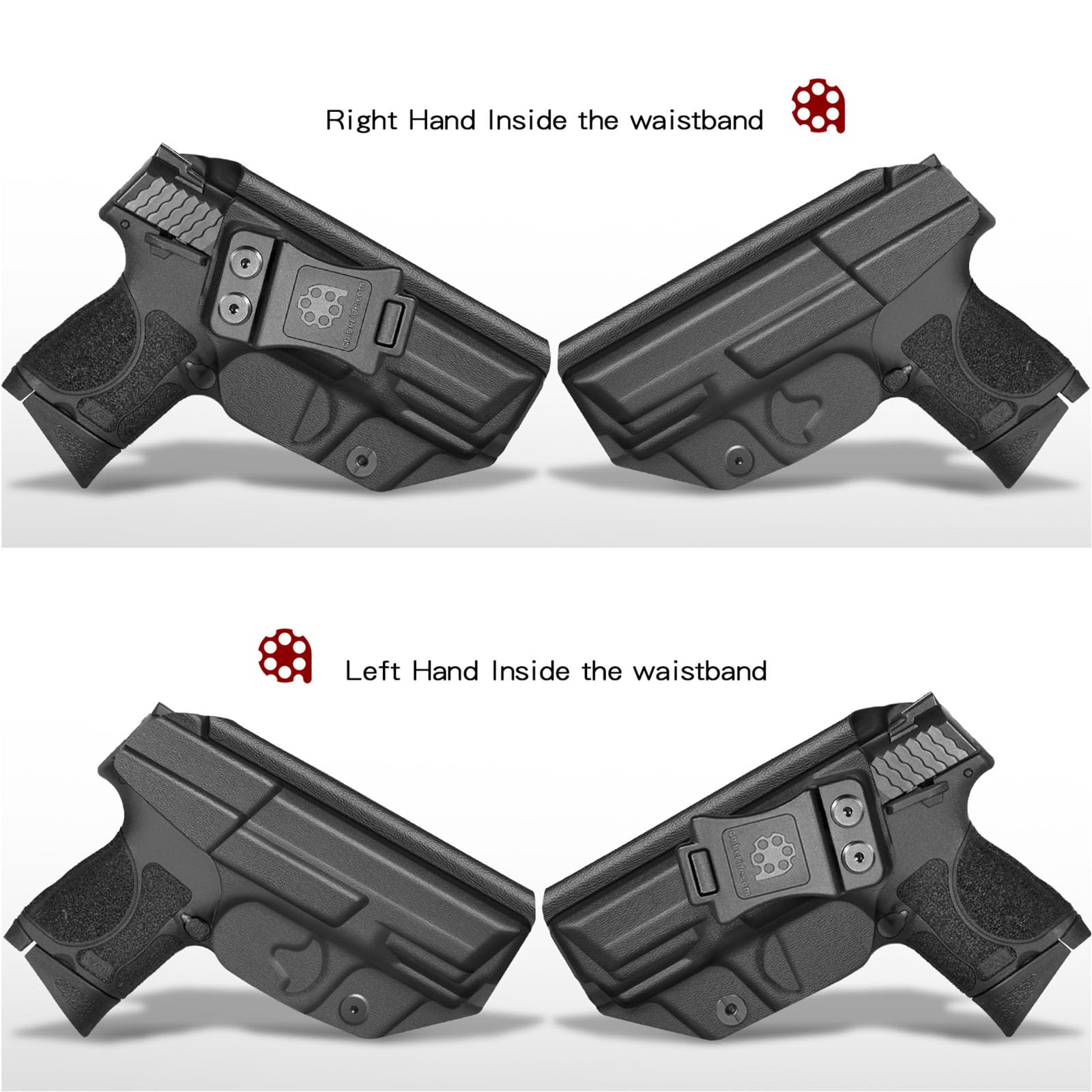 S&W M&P 2.0 9mm Holster IWB Kydex Holster Fit: Smith & Wesson M&P 9mm M2.0 3.6 inch Barrel Compact/Subcompact Pistol – Inside Waistband Concealed Carry – Adj. Cant & 'Posi-Click' Retention - No Jitter
