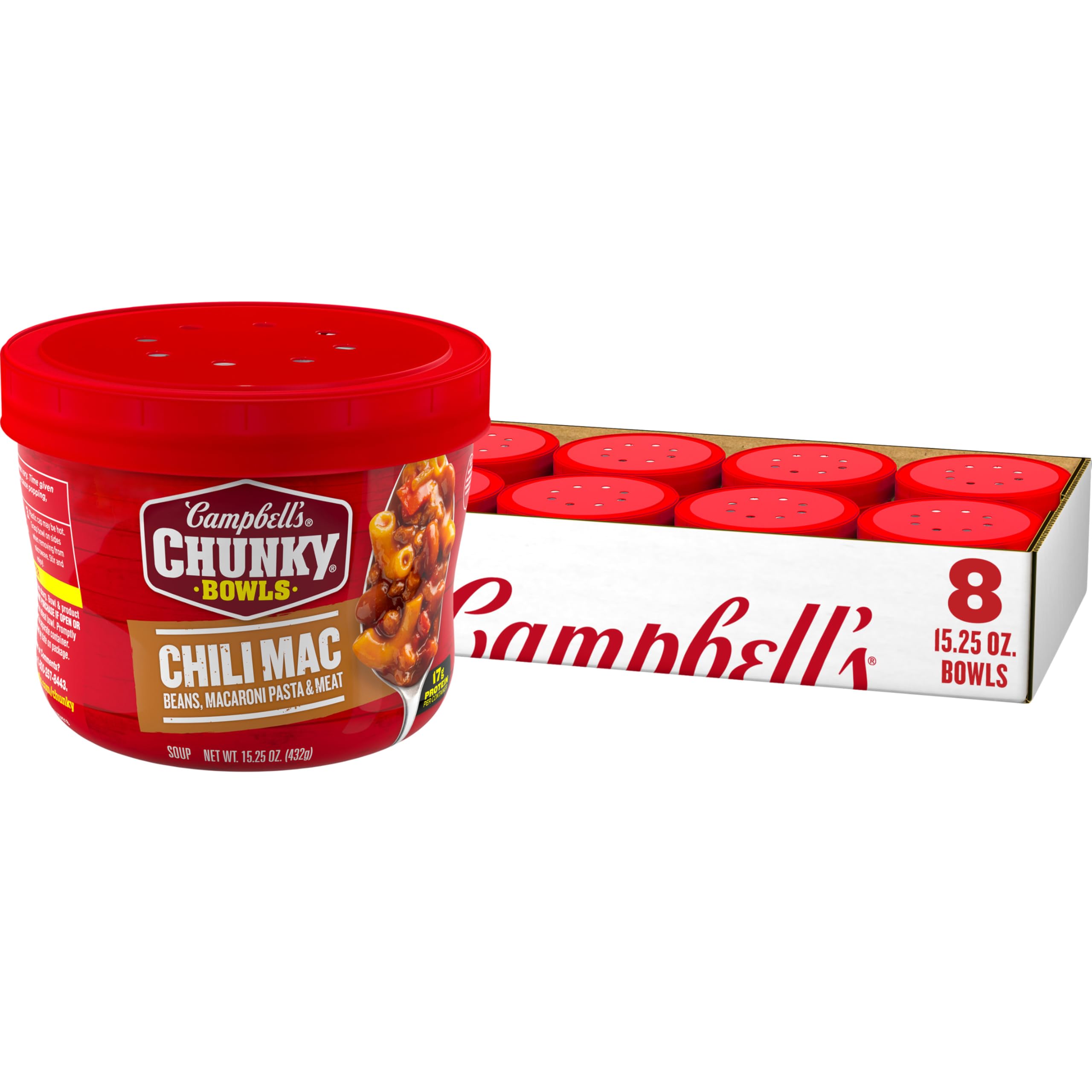 Amazon.com: Campbell's Chunky Soup, Chili Mac Soup, 15.25 oz