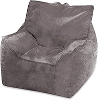 Vista 451 de Posh Creations Puf estructurado cómodo para jugar, leer y ver la televisión, Malibu Lounge, tela de lona para colorear, criaturas