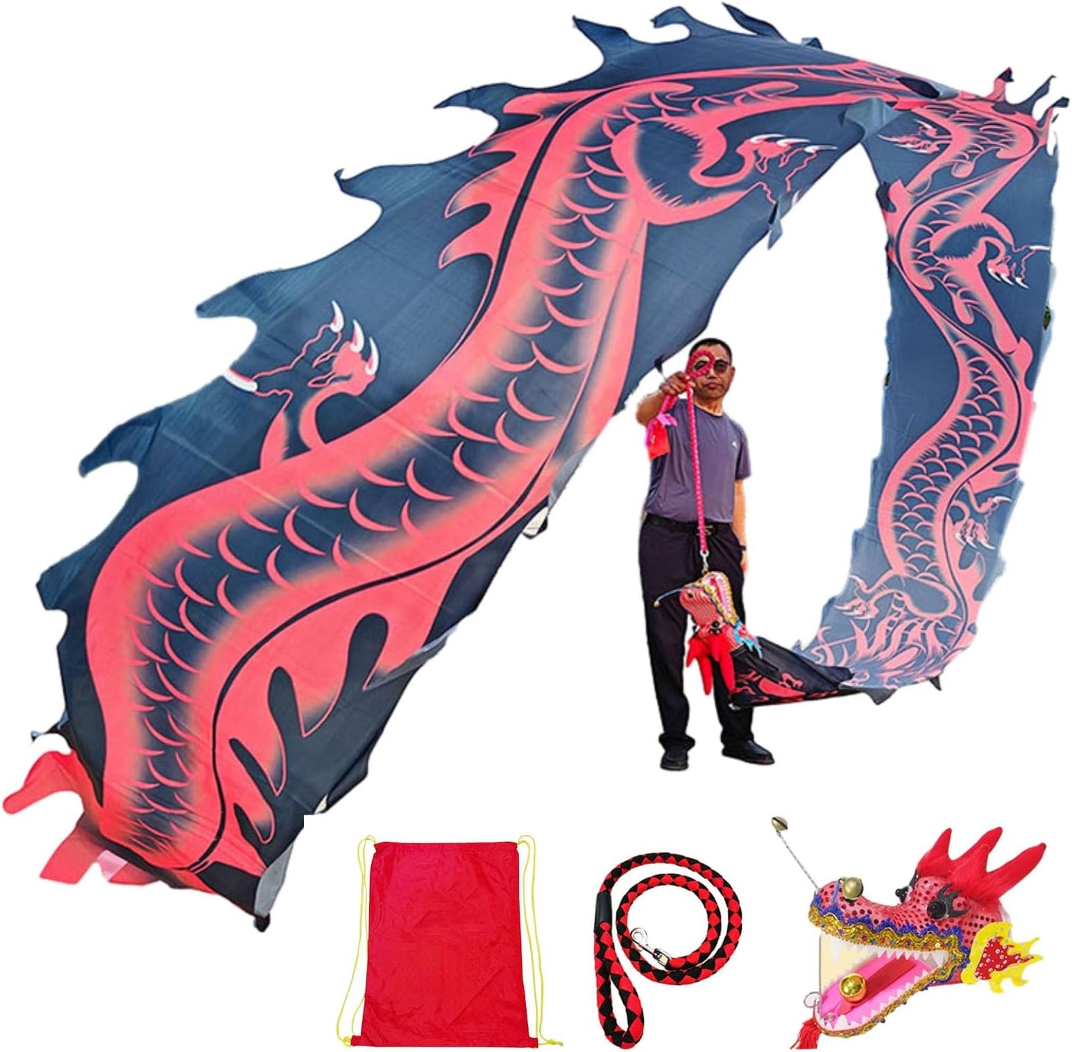 Dragon Dance Ribbons, Poi Spinning Streamer, Fitness Juggling Dance