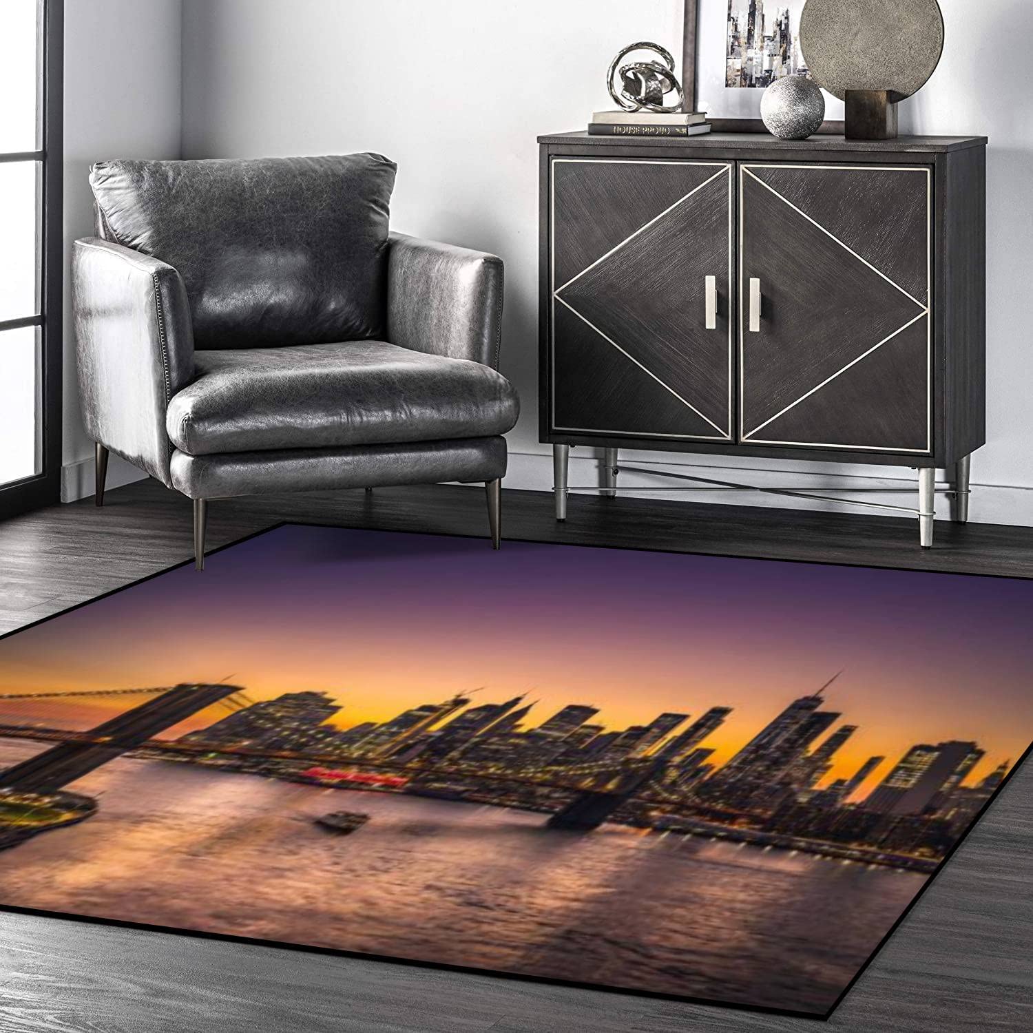 Merelax Grand Tapis D'intérieur Doux Et Moderne à Poils Longs Pour