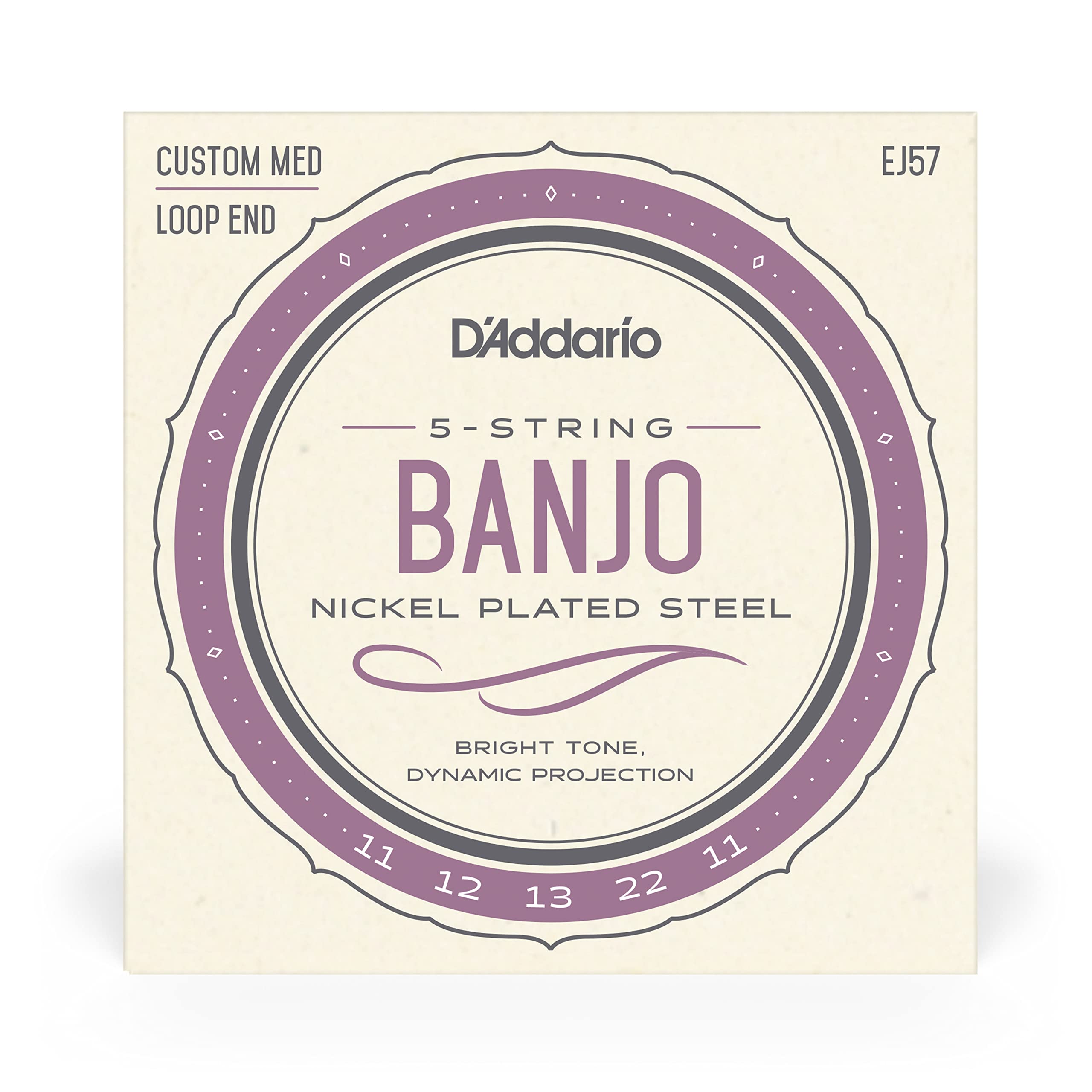 5弦バンジョー Amazon | D'Addario ダダリオ バンジョー弦 ニッケル Custom Medium 5