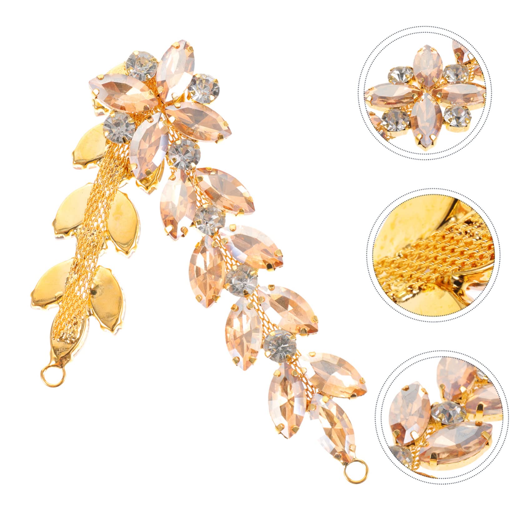 LALAFINA 5pezzi Applique Strass Di Per Abbigliamento Decorazione Per Vestiti Scarpe e Accessori Per Cerimonie e Feste Design Elegante e Brillante Facile Da Applicare