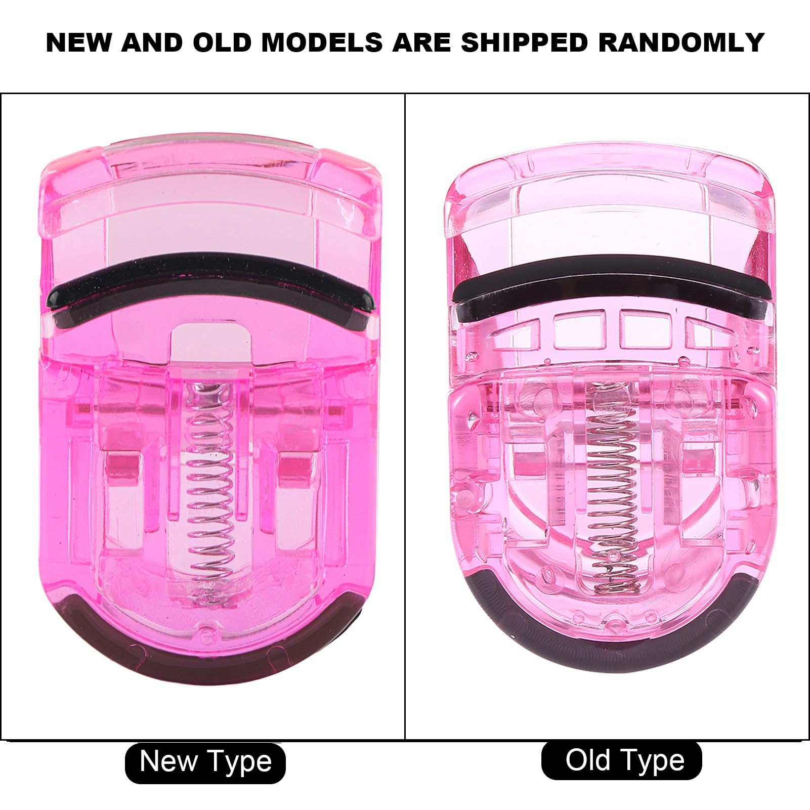 Jurupi Mini Clamp/Holder per Bigodino per Ciglia Portatile con Calittini Ciglia in Gomma Clamp/Holder Cosmetici di Cosmetica Rosa (Rosa)