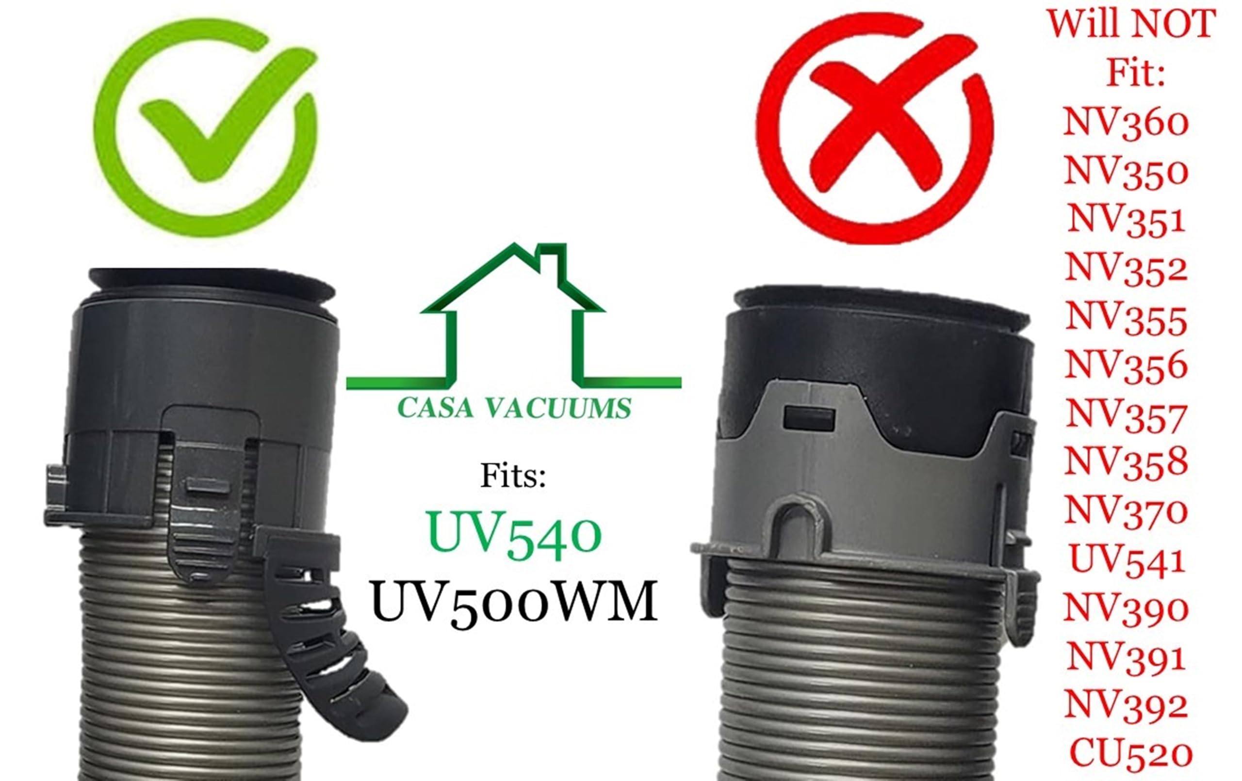 Upgraded Replacement Shark Navigator Hose Handle Compatible with Shark Navigator Lift Away UV540 & UV500WM. Part # 353FJV540