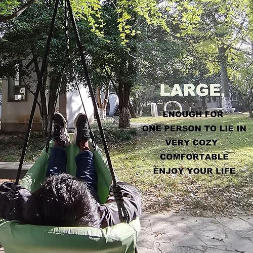 Miniatura 4 de Columpio grande para barco de 66 pulgadas, hamaca colgante con plataforma para porche, columpio de árbol para patio trasero, playa, parque, parque