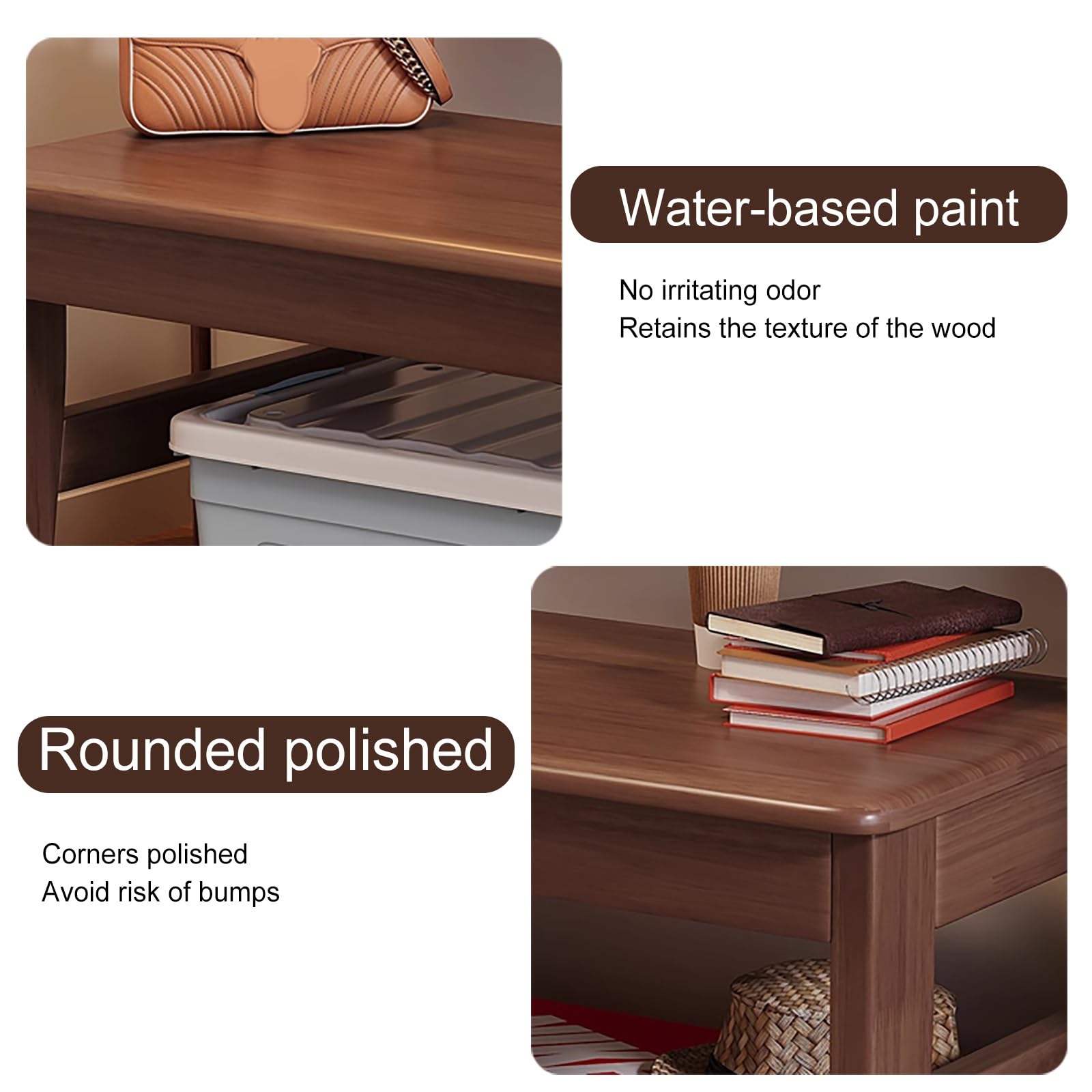 Banco de Comedor de Madera con Respaldo, Banco de Comedor Interior con diseño sin Brazos, para vestuarios, habitación, decoración Incluso Exterior(Wood,140 * 30cm/55 * 12in)