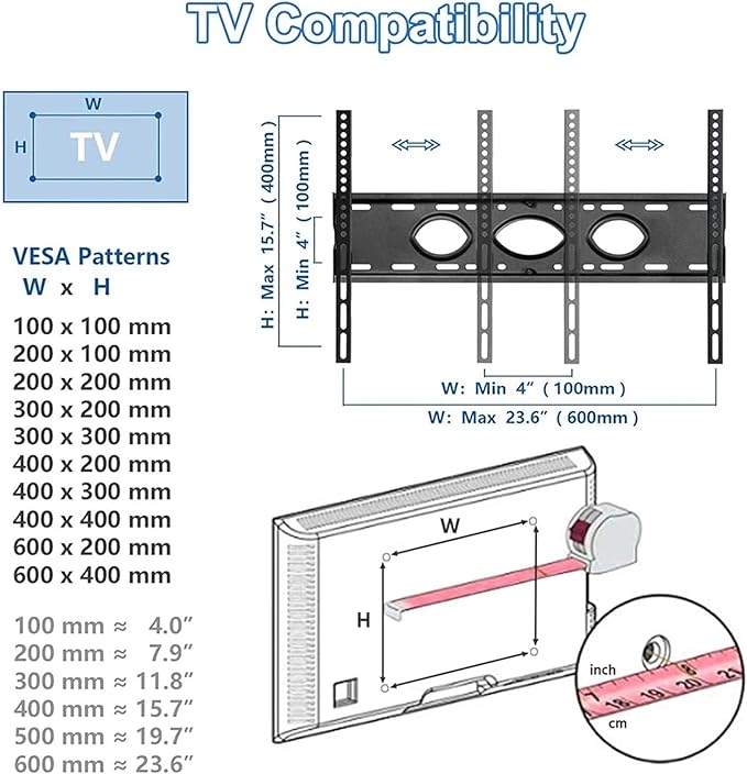 Soporte para TV móvil con ruedas, ajustable en altura, 32-75 pulgadas miniatura 7