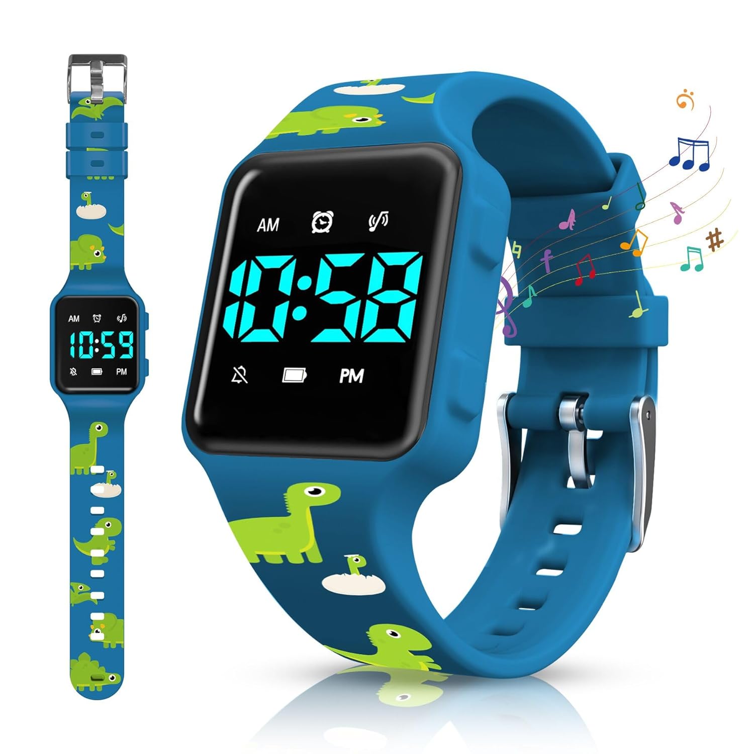 Potty Training Watch for Toddlers & Kids with Countdown, Flashing Lights, Fun Music or Vibration Alerts - Waterproof Interactive Toilet Training Reminder for Boys & Girls Ages 2-9