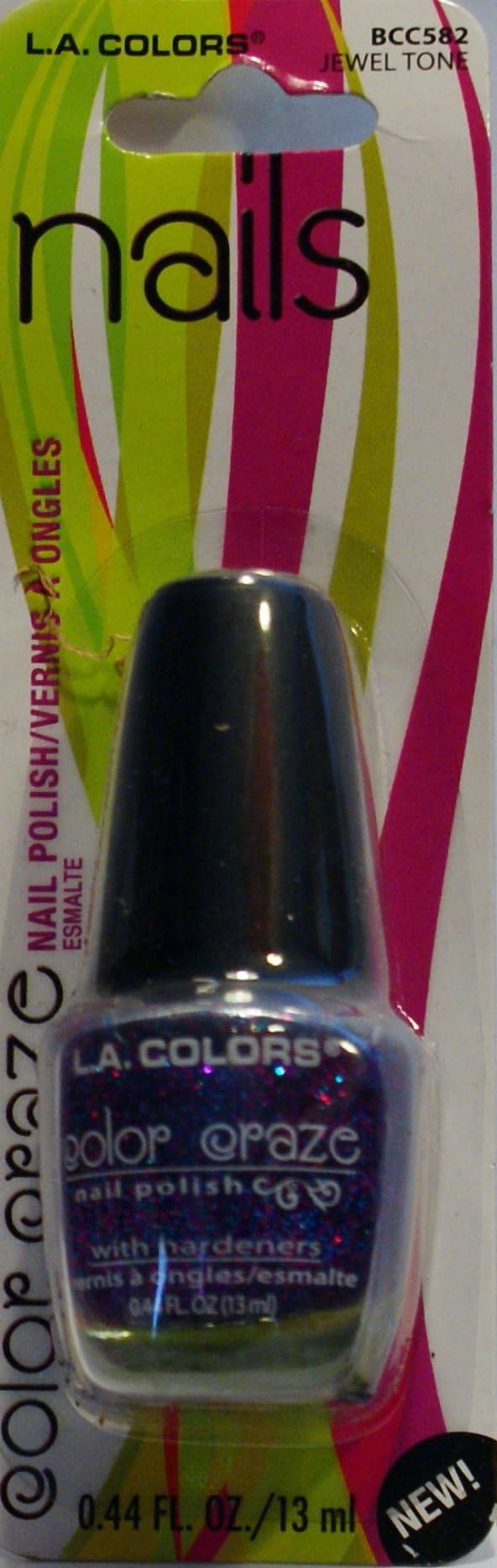 L.A. Colors Color Craze Nail Polish, BCC582 Jewel Tone, 0.44 Fl Oz