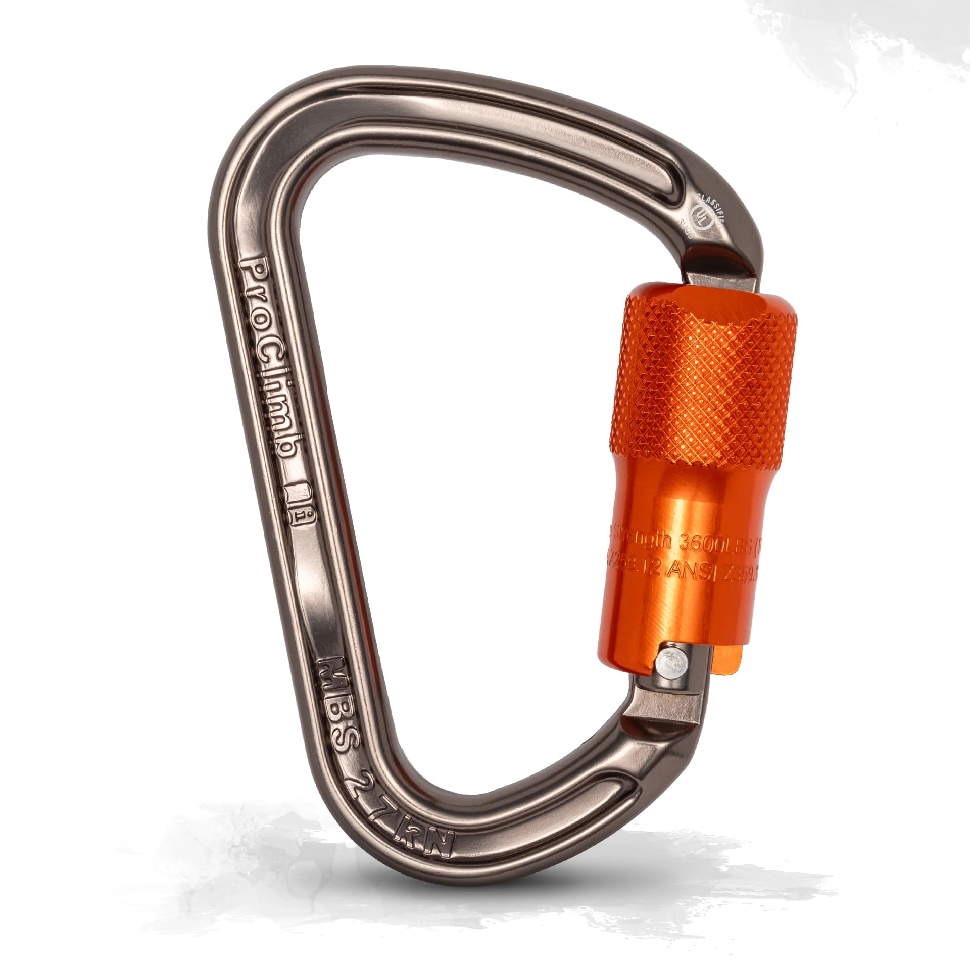 I-Beamer Mod D Lock Carabiner | NFPA Certified | 27kN MBS | Hot Forged Aluminum | I-Beam Design for Climbing, Rescue, Rigging & Rappelling