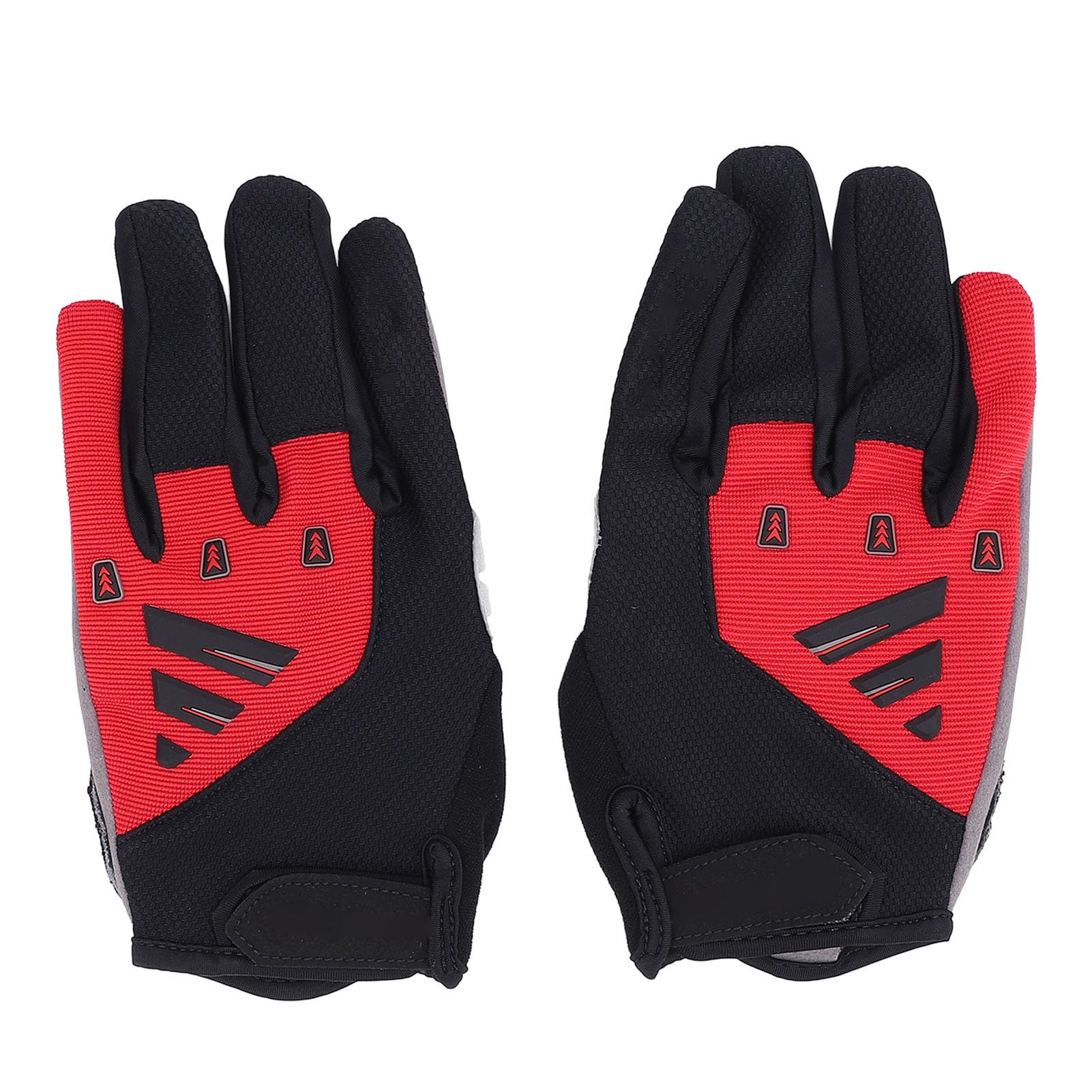 POENVFPO 1 Pair Anti Slip Cycling Gloves, Lightweight Shock Absorbing Full Finger Touchscreen Gloves for Men Women (XL)