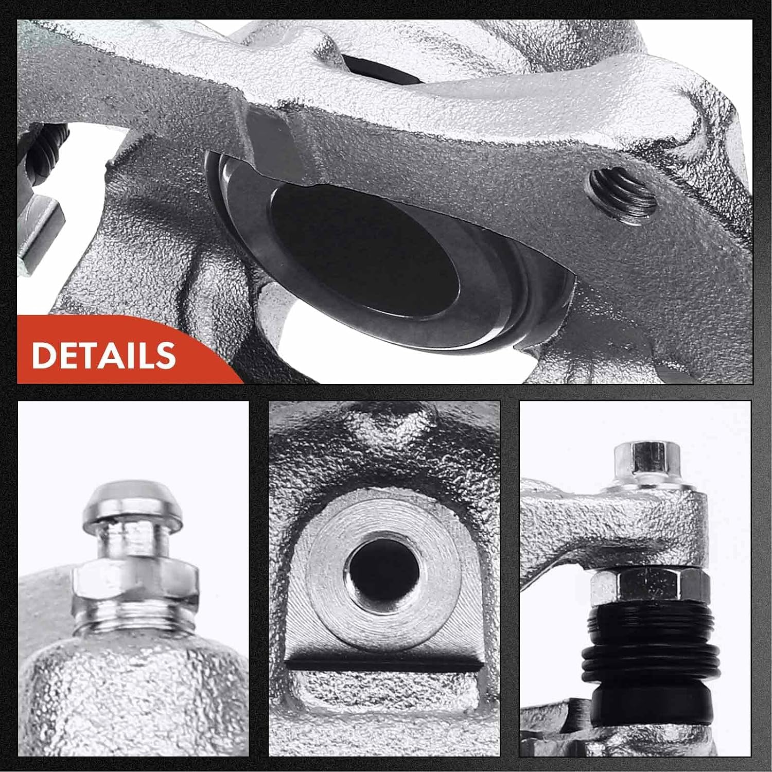 A-Premium Disc Brake Caliper Assembly with Bracket Compatible with Select Cadillac Models - ATS 2013 2014 2015 2016 2017 2018 2019 - Front Right Passenger Side