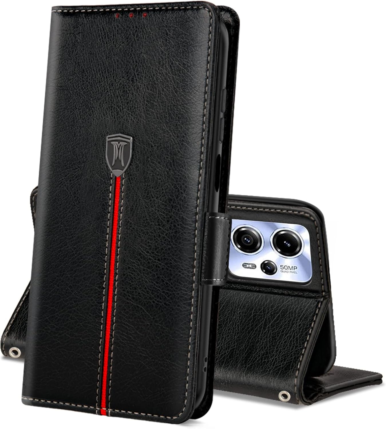 Case for Motorola Moto G13 / Moto G23, Leather Wallet Card