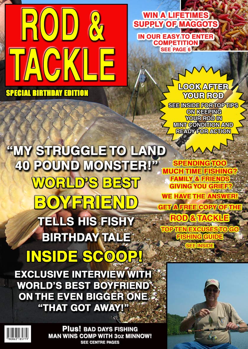 Fishing Boyfriend Birthday Card Magazine Spoof