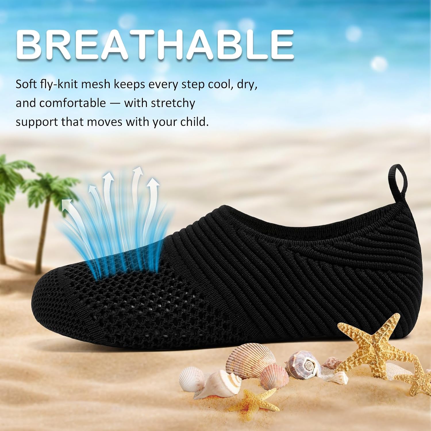 ANLUKE Kids Water Shoes Girls Boys Slippers Swimming Shoes Barefoot Quick Dry Aqua Socks - 4