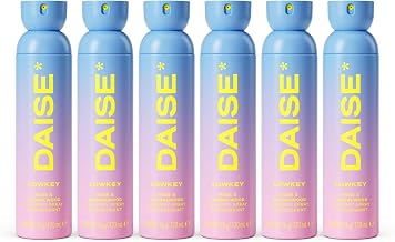 DAISE All Body Spray & Deodorant 6 x 120 ml, Rose & Sandalwood for 24h Freshness